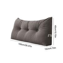 Triangular Wedge Pillow with Memory Foam Pillow for Aiding Deep Sleeping and Acid Reflux for Headboard and Sofa Triangle Pillow žalia