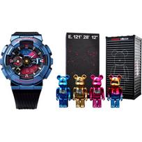 G-Shock Steel Heart Serija 200M Atsparus vandeniui Kvarcinis Mechanizmas Dervos Dirželis Japoniškas Laikrodis Vyriški laikrodžiai Daugiaspalvis GM-110SN-2APFS-PERSON Blind Box Edition gray