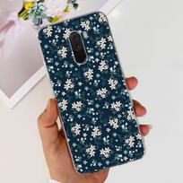 Dėklas Xiaomi Pocophone F1 Poco F1 Madingas gėlių dangtelis Minkštas silikoninis plonas telefono dėklas, skirtas xiaomi Pocophone F1 Global F 1 Funda Pocophone F1 black