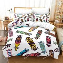 Skateboard Duvet Cover Microfiber Extreme Sports Game Bedding Set Astronaut Spaceman Skateboard Quilt Cover For Kids Teen Boys02 135cmx200cm black