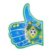 Non-fading Print Gloves 1 Pc Giant EVA Foam Hand Glove for Sports Events, High-elasticity Soccer Cheerleading Props Concerts, Games, Team Spirit B blue