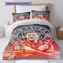 Lewandowski Field Titan Bedding Quilt Set Quilt Cover Pillowcase Home Decoration Birthday Gift (1 * duvet cover + 2 * pillowcase, without core) 200x200cm