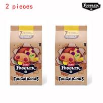 Fuggler Legitimate FUGGALICIOUS Food Snuggly Dolls Taco In style Dog Doughnut Hamburger Bizarre Critter Plush Cuddly toy Plush Treats beige