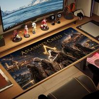 Assassin Creed spalvos pelės kilimėlis Didelė žaidimų stalo pagalvėlė Neslystantis nešiojamojo kompiuterio planšetinio kompiuterio didelis pelės kilimėlis XXL kilimėlis Mini PC žaidimų kilimėlis su užrakintu kraštu 40cmx90cm(15.7x35.4inch)