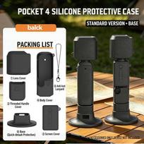 For DJI Osmo Pocket 4 Accessories Kit, Protective Case Storage Bag Mini Tripod, Portable Vlogging Set for Content Creators