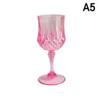 Plastikinės šampano taurės Akriliniai vyno puodeliai Vestuvių tostinės taurės Gimtadienio šventei 13 pink