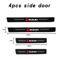 Automobilio priedai Anglies pluošto automobilio durų slenksčio juostelės apsauga Suzuki Samurai S-Cross SX4 Swift XL-7 Liana Spresso Celerio black