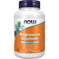 Now Magnesium Glycinate 240 Tablets - A non-proliferating agent supporting muscle and nerve function 180 Tablets 3 pcs