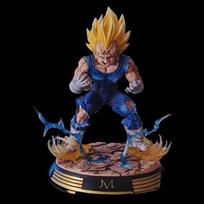 Anime Dragon Ball Z GK Vegeta Figure Majin Vegeta Figurine 28CM with Base PVC Statue Action Figures Collection Model Toys Gifts blue