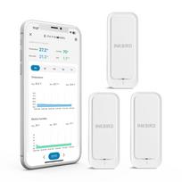 INKBIRD ITH-11-B Bluetooth Thermo-hygrometer, IP65 Temperature Humidity Monitor, APP Remote Control, IP65 Waterproof For Fridge 3pcs Monitor