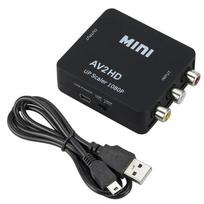 RCA AV į HDMI suderinamas keitiklis AV/CVSB L/R vaizdo dėžutė HD 1080P 1920*1080 palaiko NTSC PAL išvestį AV į HDMI suderinamą