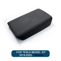 For Tesla Model 3/Y 2019-2025 Car Central Armrest Box Pad For Tesla Model 3 Highland 2025 TPE Center Console Arm Rest Lid Cover black