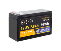 Akumuliatorius EXERGY EGP1278 12,8V 7,8Ah LiFePO4