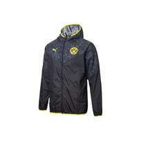 Puma Borussia Dortmund Futbolo Užtrauktuku Užsegama Prigludusi Striukė Vyrams Viršutiniai Drabužiai Juoda 758585-02 XS black