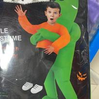 Pripučiamas kostiumas ateivio vaikams ir suaugusiems - Juokingas persirengimas Helovinui ir Velykoms Child (Height 120cm-150cm) orange