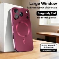 Plonas magnetinis padengtas pilnas kameros apsaugos dėklas, skirtas iPhone 17 Air 16 15 14 13 12 Pro Max, atsparus dėmėms, belaidžio įkrovimo dangtelis iPhone17
