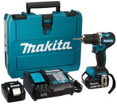 Makita Cordless Driver Drill 18V Includes 2 and Blue 6Ah, Batteries, Charger, Case, DF487DRGX, mėlyna