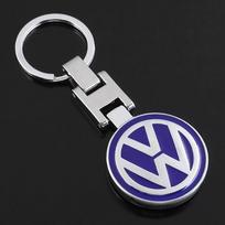 Naujas 2026 Metalinis Raktų pakabukas Automobilio Emblema Raktų žiedas Dovana VW Golf Polo Tiguan Touran Jetta Passat CC T5 GTI Scirocco Arteon Beetle Transporter YZ6 mėlyna