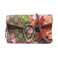 [Pre-Owned] Dionysus GG Blooms Tiger Head Buckle Logo Geranium Print Chain Shoulder Bag - Very Good #AYRS6N ONE SIZE black