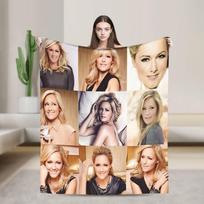 Helene Fischer Die Helene Fischer Show Meine Album Soft Blanket  Students Plush Throw Blanket Fluffy Flannel Bedspread Bed Cover 75x100cm (30x40inch) beige