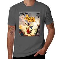 It Takes Two Graphic Tshirt Active Wear Sports For Unisex Tshirt L beige