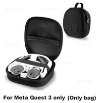 Hard Carrying Case For Meta Quest 3 VR Glasses Portable Storage Bag Travel Shell for Quest 3S VR Headset Controller Accessories black