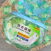 Fan Xiaochun Laundry Pods, 50 Ct - Long-Lasting Fragrance, Deep Clean, Softens & Removes Stains white
