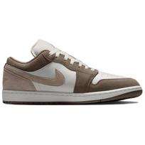 Jordan Air Jordan 1 Karvės skaldyta oda Patogūs žemi Vintažiniai krepšinio batai Vyriški Alyvuogių pilki 553558-046 36