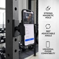360° Adjustable Magnetic Phone Mount Ultra Strong Suction Portable Gym Phone Holder for Workout Home Office Use juoda