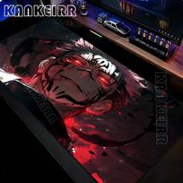 XXL Ryomen Sukuna Black Mousepad Anime Jujutsu Kaisen Mouse Pad Gojo Satoru MousePad Computer Gaming PC Accessories Desk Mat 30cmx80cm