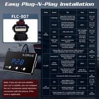 Tuning Car Throttle Response Controller Plug Play Pedal Booster Digital Racing Potent Shift Power Delay Accelerator 9 Drive Mode FLC-807