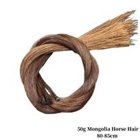 50g AAA Sibiro/Mongolijos natūralių arklių plaukų,Smuiko/Altos lanko plaukų Arklių plaukai Balti,Juodi,Rudi,Pilki 80-85cm 50g Mongolia Brown