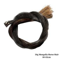 50g AAA Sibiro/Mongolijos natūralių arklių plaukų,Smuiko/Altos lanko plaukų Arklių plaukai Balti,Juodi,Rudi,Pilki 80-85cm 50g Mongolia Black1