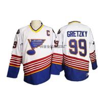 Vyriški retro NHL ledo ritulio marškinėliai gerbėjų apranga medvilnės mišinys komandos uniforma Flyers Kings Oilers Canucks Blues Rangers XXXL 56 cm blue