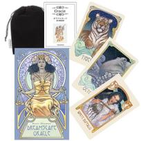 Kancharo Oracle kortos 32 vnt. Tarot kortos Būrimas Japonijos oracle kortos Pagrindinės instrukcijos Maišelis pridedamas [Dreamscape Oracle] & (Tikras produktas) gray