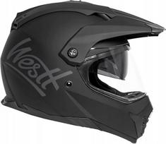 Motokroso šalmas Westt, pilnas veidas, juodas matinis, L dydis (59–60 cm)