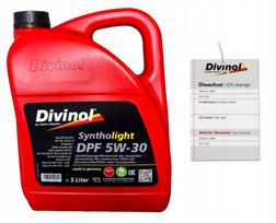 Variklio alyva Divinol Syntholight DPF 5W-30, 5 l, ACEA C3, 50400/50700, 229.51