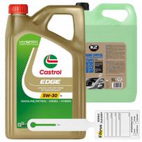 Variklio alyva Castrol Edge 5W30 C3 Titanium, 5 l + langų plovimo skystis K2 vasarinis, 5 l
