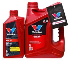 Variklio alyva VALVOLINE MaxLife Synthetic 5W40, 5 l (4 l + 1 l), su serviso pakabuku