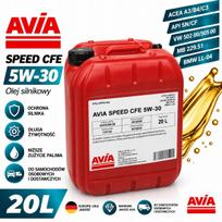 Variklio alyva AVIA Speed CFE 5W-30, 20 l, BMW, MB, VW