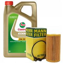 Variklio alyva Castrol Edge 5W30 5L 504/507 ir tepalo filtras HU7008z (VW, Audi, Skoda)