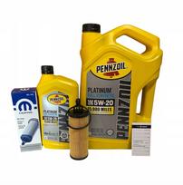 Variklio alyva Pennzoil 5W20 6 l ir alyvos filtras Jeep, Dodge, Chrysler 3.6 l Pentastar 2014–