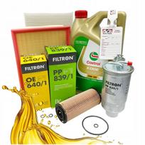 Filtrų rinkinys AUDI A4 B6/B7 1.9 TDI 130 AG + Castrol 5W30 5 l