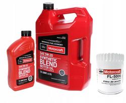 Variklio alyva MOTORCRAFT 5W20 ir filtras FORD FL500S