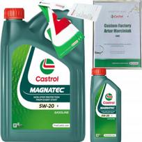 Variklio alyva CASTROL MAGNATEC 5W20 E 5 l, atitinka FORD WSS-M2C948-B + pakabukas