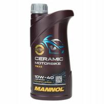 Motociklų variklio alyva MANNOL Ceramic 4T 10W40 1L JASO MA/MA2