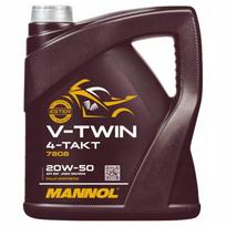 Sintetinis variklio tepalas MANNOL 7808 V-Twin 20W-50, 4 l, V-Twin varikliams