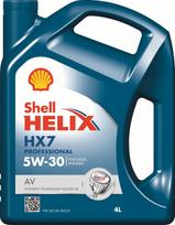 Variklio alyva Shell Helix HX7 Professional AV 5W30, 4 l, dyzeliniams varikliams