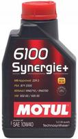 Variklio alyva MOTUL 6100 SYNERGIES+ 10W40 A3/B4 API SN/CF, 1 l
