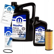Variklio alyva MOPAR 5W30 6L su filtru MO744, tinkama JEEP, DODGE 3.6L varikliams 2011–2013